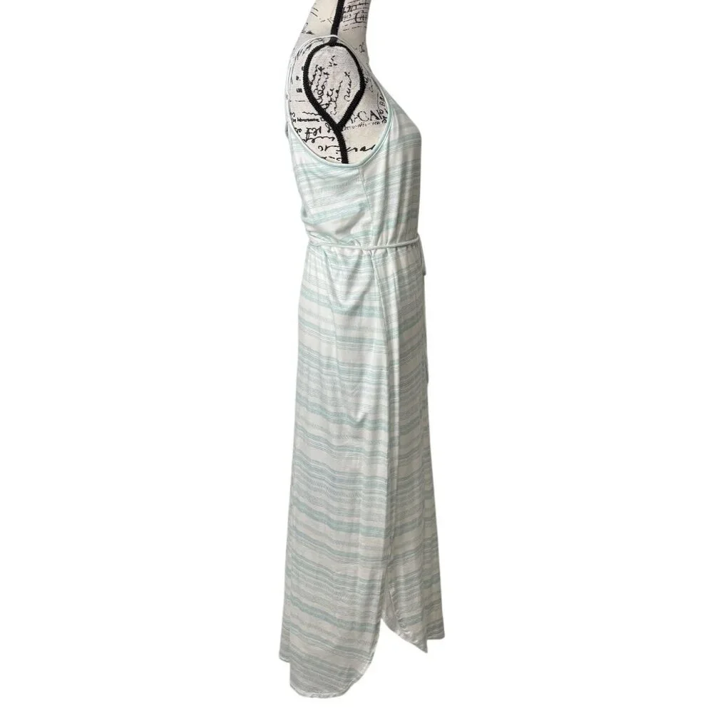 Carve Designs Vikki Tank Dress Soft Maxi Cloud Aqua Stripe Women Size S NEW - Picture 2 of 8